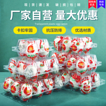Fig vacuum egg duck egg tray transparent disposable plastic duck egg box 100 blister packaging box