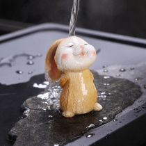 Color-changing tea pet cute rabbit creative home multiple resin swing tea tabletea tea toy tea ceremony accessories