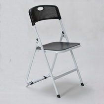 Mesh plastic folding chair black staff office chair simple fashion back chair activity portable training conference chair