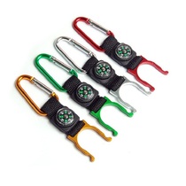 Factory direct supply: Compass Mineral water quick hanging bottle buckle mineral water bottle buckle outdoor mountaineering buckle equipment