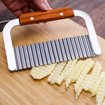 Wave knife stainless steel wolf tooth potato knife cutter cutting chip corrugated knife potato cutter vegetable cutter