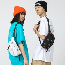 Nylon Slanted Satchel Male Print 100 Hitch Chest Bag Men Personality Casual Japan South Korea Student Purse Fashion Sport Small Backpack