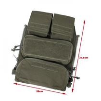 TMC3107-RG 2020 Zippered back styling vest bag non-reflective CORDURA fabric