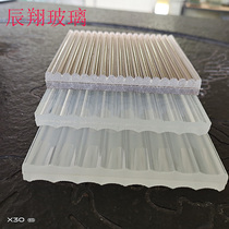Manufacturers tempered glass Changhong corrugated concentrated laminated laminated silk light luxury living room screen partition hotel shower room