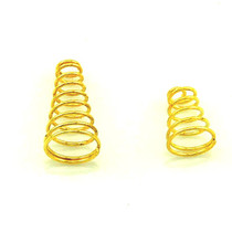 Night fire gold-plated spring drive plate lamp holder welding spring contact aluminum alloy strong light flashlight DIY accessories