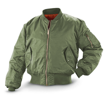 Spring and autumn thin tactical military fans loose short bomber jacket MA-1 military green wine red American coat men