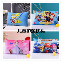 Four Seasons Universal Ice Silk Cotton Children's Pillow Cartoon Summer Breathable Water Wash 2 Years Old 6-9 Kindergarten Special Pillow Case