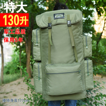 130 liters large capacity outdoor camping Camping pull-up backpack Men moving bag checked luggage Quilt Rucksack