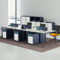 The Phantom minimalist modern office Working position 2 4 6 Peoples desk Office table and chairs Combined office furniture