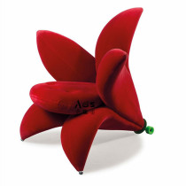 Nordic Fashion Designer Horn Flowers Lilies Flowers Couch Creativity Profiled board Room Villa Petal Casual Chair