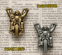 Khale Badge Motorcycle Old Lord Car Ancient Bronze Ancient Silver Two Color Metal Memorial Badge