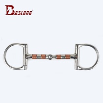 D-type two-color chain mouth Iron Horse chew horse armature horse riding equestrian sport eight-foot dragon harness BCL327332