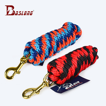 High-quality horse rope cotton pull horse rope tie horse rope reinforcement does not hurt the horse rope horse room supplies eight-foot dragon harness