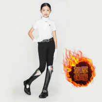 Winter plus velvet childrens equestrian breeches riding trousers equestrian trousers breeches thickening warm childrens riding equipment for men and women