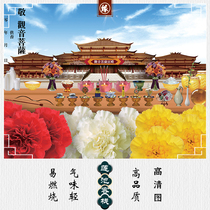 (Lotus Pond Inn) Pour Lotus Pond Origin Map to Support Guanyin Pu sa Fire to Protect Mo Burning Paper Qinghai Dragon Ticket