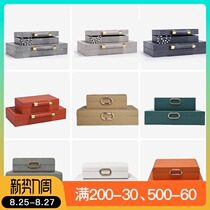  Modern new Chinese jewelry box decoration model room jewelry storage box Cloakroom display box Hotel soft decoration