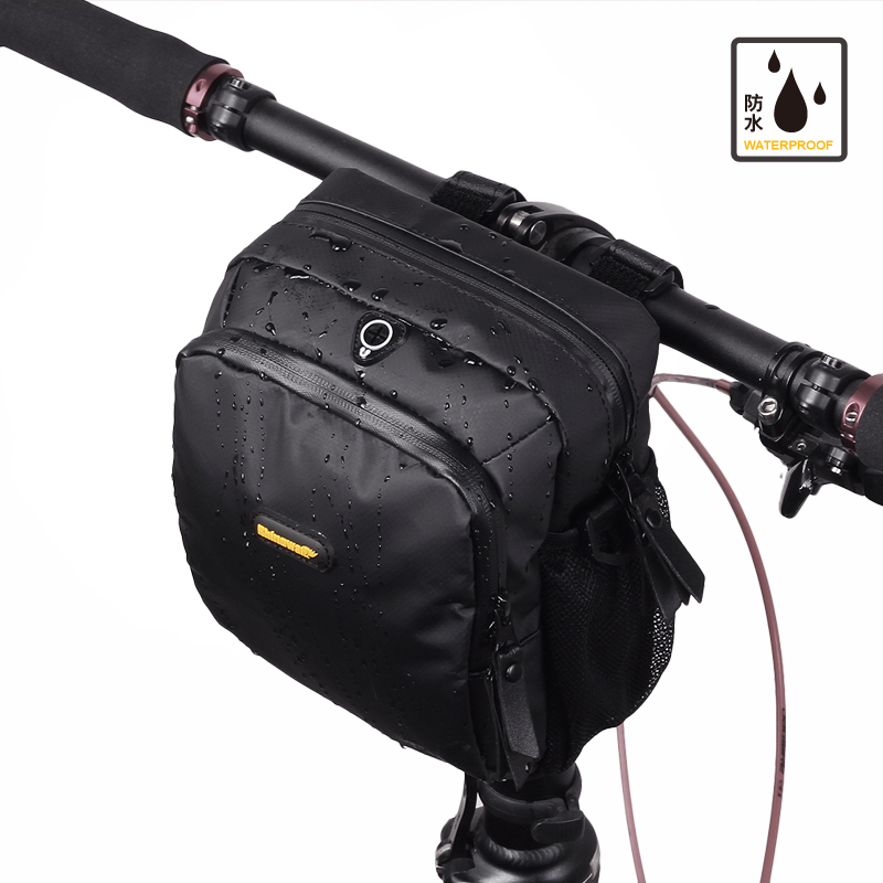 Waterproof folding front pack for bicycle charter