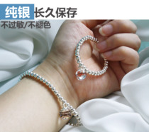 Sterling silver baby hair bracelet bottle hair jewelry pendant diy homemade material bag newborn souvenir mother belt