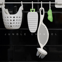 inomata Japanese imported kitchen rice taker does not hurt hand plastic rice spoon touring Rice brush household stirring rod