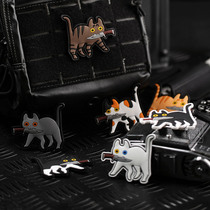 Arm Badge Magic Sticker Personality Creative Little Kitty Can Have Any Bad Mind Morale Badge Clothing Oak Patch Shoulder Badge