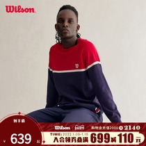 Wilson Wilson Wilson mens woven shirt autumn and winter New pullover fashion casual warm skin sweater