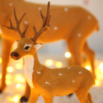 Christmas decorations simulation Sika Deer Elk large hotel window layout small Christmas deer under the tree ornaments