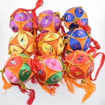 Boutique 10cm Guangxi Jingxi special Zhuang ethnic handmade hydrangea wedding dance props Drumming and flower crafts