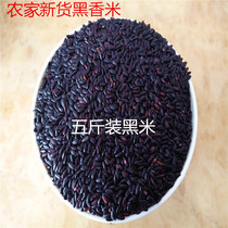 New black fragrant rice (five pounds)Black rice Black rice rice Five grains rice Black rice grain farm black rice