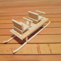 Yang Xiansen Bamboo Art Handmade Diy Skating Car Model Swing Piece Hand Job Disposable Chopsticks Ice Cart