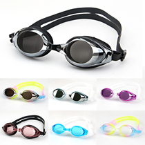 Swimming goggles womens electroplated swimming goggles mens myopia swimming goggles different left and right degrees myopia unisex