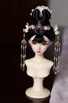 taobao agent BJD buns head jewelry ancient style accessories [Fengchi Yin]