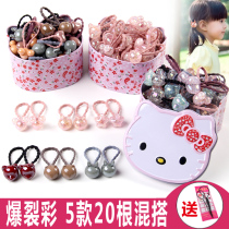 Girl's rubber band tie hair accessories foreign style children's hair ring does not hurt hair burst head rope princess cute hair rope Korean version