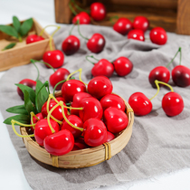 Simulation Cherry model fake cherries small fruit plastic fake fruit display props childrens toys teaching aids