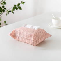 Simple fabric paper towel bag European-style paper towel cover Cotton and linen cloth art pumping paper box creative paper towel box