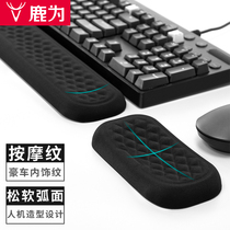 Memory cotton mechanical keyboard hand rest Office computer mouse hand wrist pad Comfortable wrist rest 87 ikbc palm rest