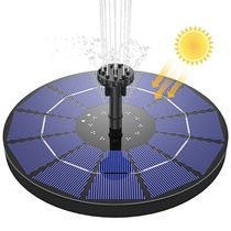 Small courtyard solar automatic fountain Non-electric water circulation fish pond water pump Landscaping courtyard garden arrangement device