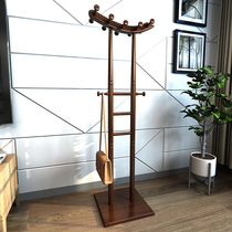 Solid Wood landing new Chinese clothes hanger creative coat rack bedroom living room hanging clothes rack office shelf