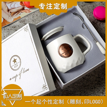 Star cup Bronze chapter bar ceramic coffee mug trend fashion cup men and women lovers water cup custom logo