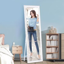  Full-body mirror Floor-to-ceiling mirror Household full-length mirror Fitting mirror Girls bedroom dormitory clothing store wall-mounted European special offer