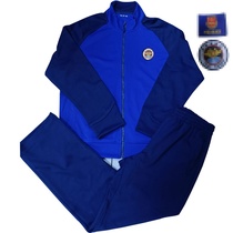 Spring and Autumn New Fire Long Sleeve Suit Physical Training Suit Men's Running Fire Blue Full-time Physical Suit