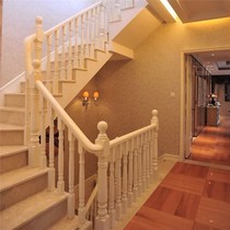 One-step staircase home indoor attic duplex layer loft simple log series Manchurian stair guardrail