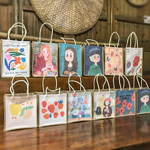 Rice bag handbag bag rice bag portable Lady office worker with rice bag portable lunch lunch box Hand bag