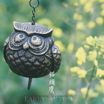 Japan Iwate South cast iron wind chimes hanging owl retro Japanese style temple bells Birthday gift