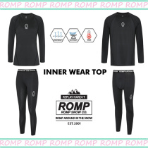 2021ROMP ski clothes with thermal underwear a set of breathable with elastic sports quick-drying fitness clothes