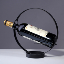 European creative red wine rack ornaments modern simple red wine glass rack wine bottle rack wine cabinet ornaments
