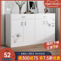 Shoe cabinet home door large capacity porch cabinet outside imitation solid wood storage cabinet locker balcony simple shoe rack
