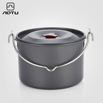 Outdoor picnic picnic equipment supplies cookware large portable field camping pot soup pot for 6-8 people