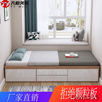 Tatami bed 1 2 meters storage bed Small apartment single bed Multi-functional storage Modern simple drawer Childrens bed