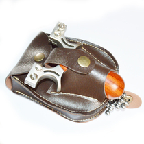 Slingshot bag outdoor steel ball bag leather case manual integrated special multifunctional accessory bag waist shoulder strap strong magnet bag