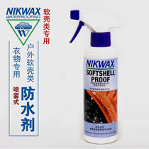 British native NIKWAX 441 spray type soft shell fabric clothing waterproofing agent splashing water